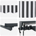 Cort electric retractabil Antracit și Alb 2,5 x 2 m - WALTI WALTI