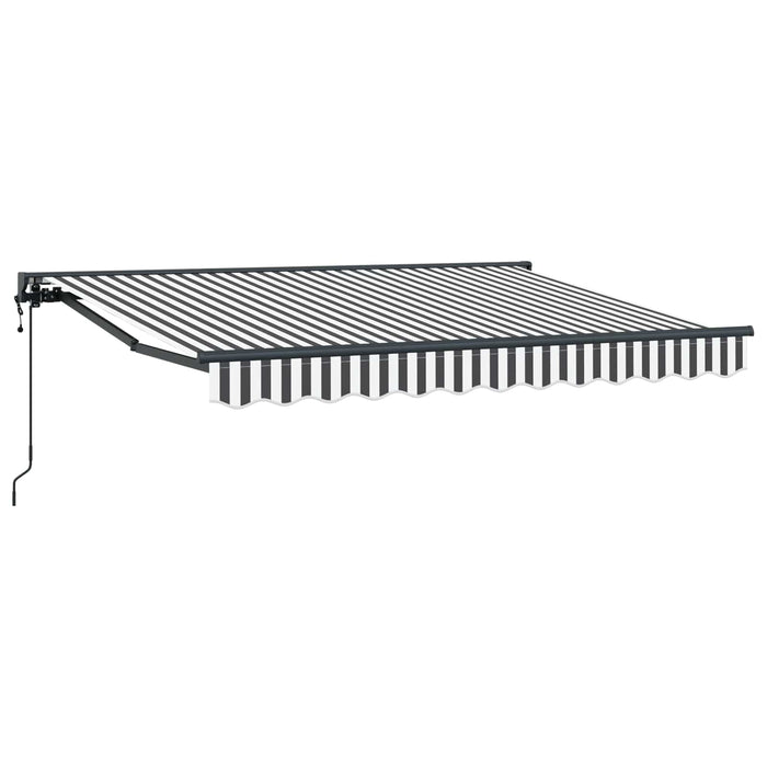 Cort electric retractabil Antracit și Alb 2,5 x 2 m - WALTI WALTI