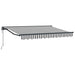 Cort electric retractabil Antracit și Alb 2,5 x 2 m - WALTI WALTI