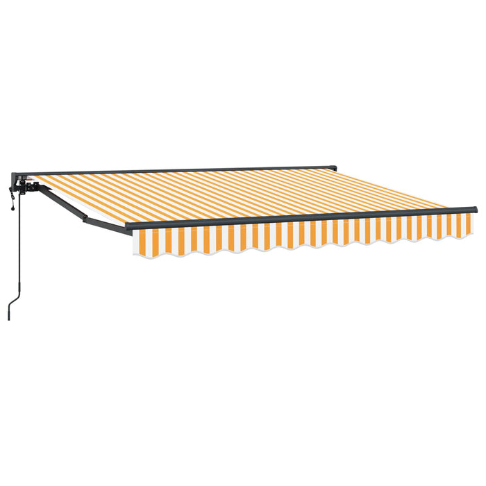 Cort electric retractabil Galben și alb 3 x 2 m - WALTI WALTI