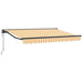 Cort electric retractabil Galben și alb 3 x 2 m - WALTI WALTI