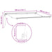 Cort electric retractabil Galben și alb 3 x 2 m - WALTI WALTI