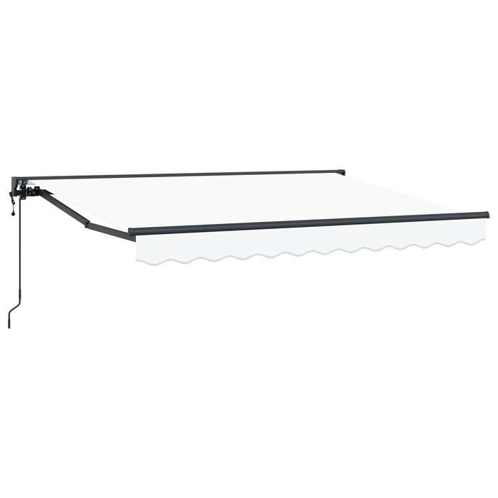 Cort electric retractabil Alb 3 x 2 m Poliester cu Acoperire PU WALTI