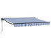 Cort electric retractabil Albastru și Alb 3,5 x 2 m - WALTI WALTI