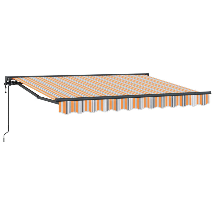 Cort electric retractabil Portocaliu, Gri și Albastru 3,5 x 2 m WALTI