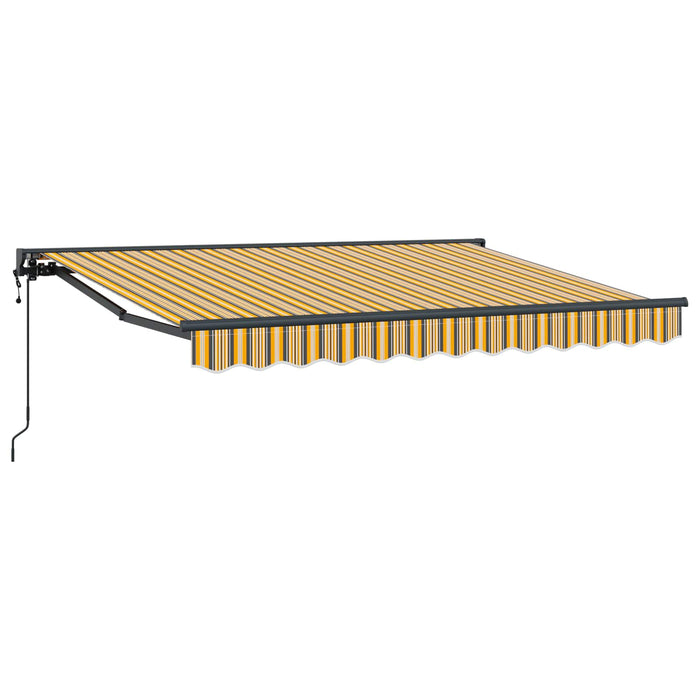 Cort electric retractabil Galben, Gri și Alb 3,5 x 2 m - WALTI WALTI