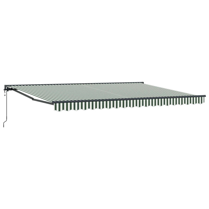 Cort electric retractabil Verde, Alb, Antracit 4 x 2 m WALTI
