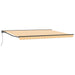 Cort electric retractabil Galben și alb 4 × 3,5 m - WALTI WALTI