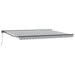 Cort electric retractabil Antracit și Alb 4 × 3,5 m - WALTI WALTI
