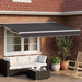 Cort electric retractabil Antracit și Alb 3,5 x 2 m - WALTI WALTI