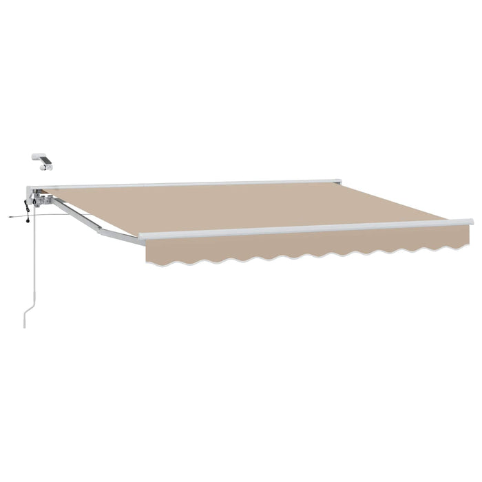 Cort electric retractabil Bej și Alb 3,5 x 2 m - WALTI WALTI