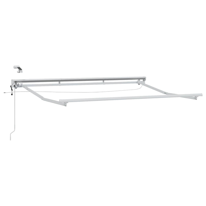 Cort electric retractabil Bej și Alb 3,5 x 2 m - WALTI WALTI