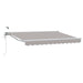 Cort electric retractabil Gri deschis și alb. 3,5 x 2 m - WALTI WALTI
