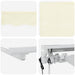 Cort electric retractabil Crema și Alb 4 x 2 m - WALTI WALTI
