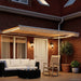 Cort electric retractabil Galben și alb 4 x 2 m - WALTI WALTI