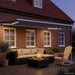 Cort electric retractabil Antracit și Alb 3 x 2,5 m - WALTI WALTI