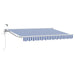Cort electric retractabil Albastru și Alb 3,5 x 2,5 m - WALTI WALTI