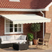 Cort electric retractabil Crema și Alb 3,5 x 2,5 m - WALTI WALTI