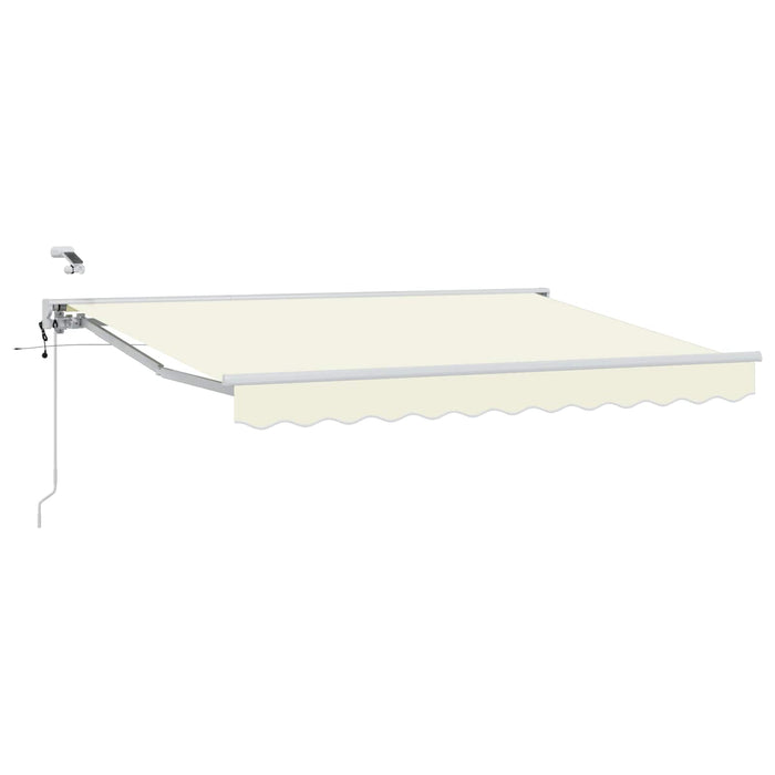 Cort electric retractabil Crema și Alb 3,5 x 2,5 m - WALTI WALTI
