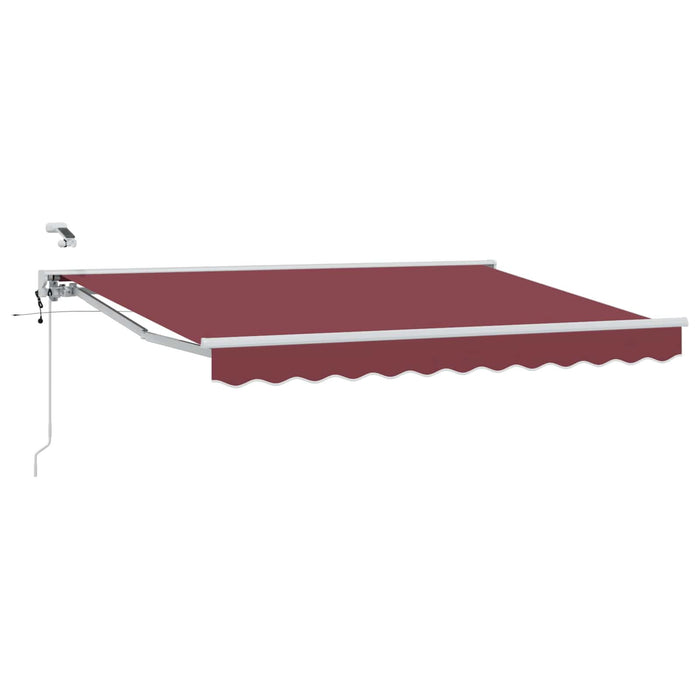 Cort electric retractabil Bordo și Alb 3,5 x 2,5 m - WALTI WALTI