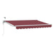 Cort electric retractabil Bordo și Alb 3,5 x 2,5 m - WALTI WALTI