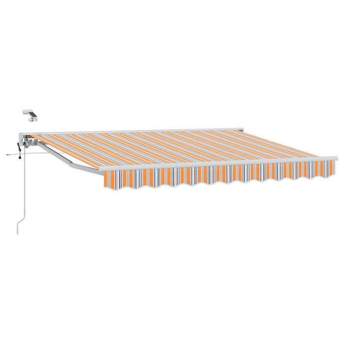 Cort electric retractabil Albastru, Portocaliu, Alb 3,5 x 2,5 m - WALTI WALTI