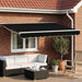 Cort electric retractabil Negru și Alb 3,5 x 2,5 m - WALTI WALTI