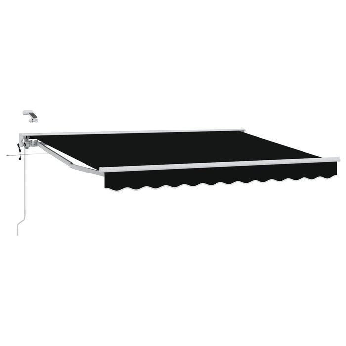 Cort electric retractabil Negru și Alb 3,5 x 2,5 m - WALTI WALTI