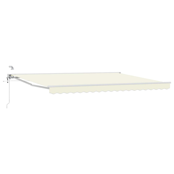 Cort electric retractabil Crema și Alb 4 × 3 m - WALTI WALTI