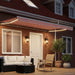 Cort electric retractabil Roșu și Alb 4,5 × 3 m - WALTI WALTI