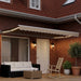Cort electric retractabil Bej și Alb 4,5 × 3,5 m - WALTI WALTI