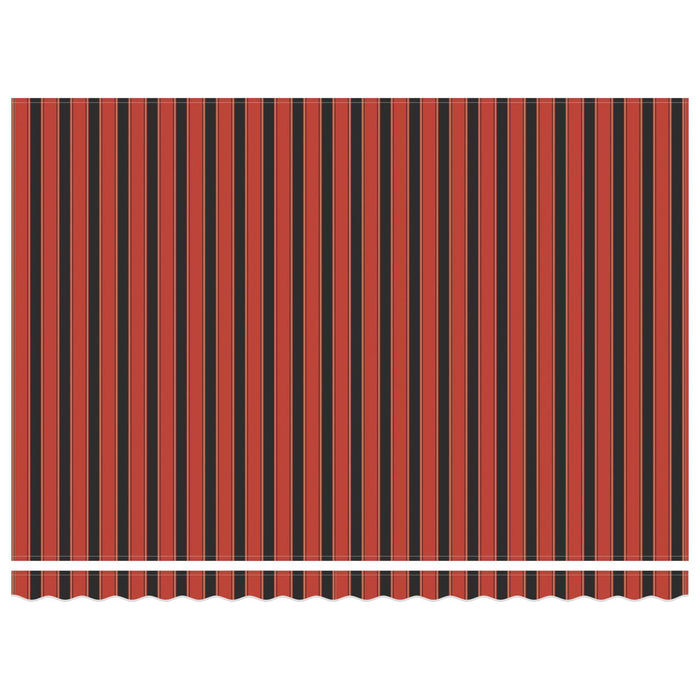 Cort electric retractabil Portocaliu, Alb și Negru 5 x 3 m - WALTI WALTI