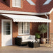 Cort electric retractabil Alb 5 x 3 m Poliester cu acoperire PU - WALTI WALTI