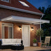 Cort electric retractabil Alb 5 x 3 m Poliester cu acoperire PU - WALTI WALTI