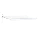Cort electric retractabil Alb 5 x 3 m Poliester cu acoperire PU - WALTI WALTI
