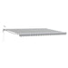 Cort electric retractabil Antracit și Alb 5 × 3,5 m - WALTI WALTI