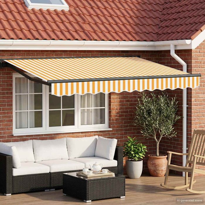 Cort electric retractabil Galben, Alb, Antracit 2,5 x 2 m - WALTI WALTI