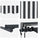 Cort electric retractabil Antracit și Alb 2,5 x 2 m - WALTI WALTI