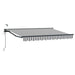 Cort electric retractabil Antracit și Alb 2,5 x 2 m - WALTI WALTI