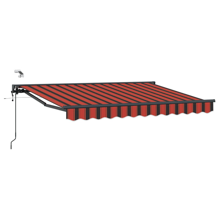 Cort electric retractabil Portocaliu, Negru, Antracit 3 x 2 m WALTI