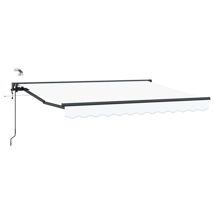 Cort electric retractabil Alb și antracit 3 x 2 m WALTI