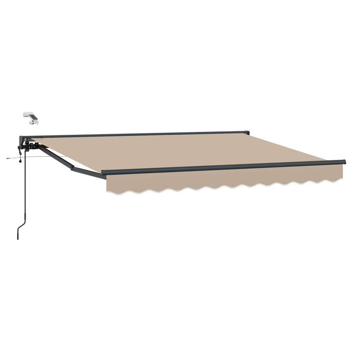 Cort electric retractabil Bej și antracit 3,5 x 2 m - WALTI WALTI