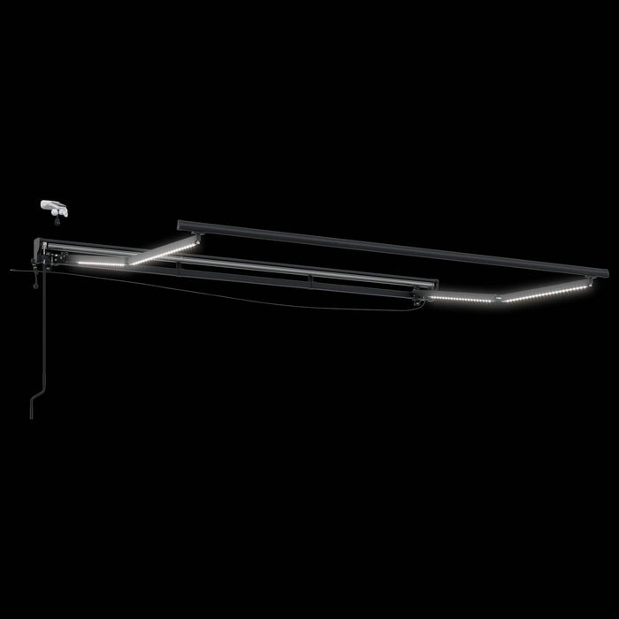 Cort electric retractabil Bej și antracit 3,5 x 2 m - WALTI WALTI