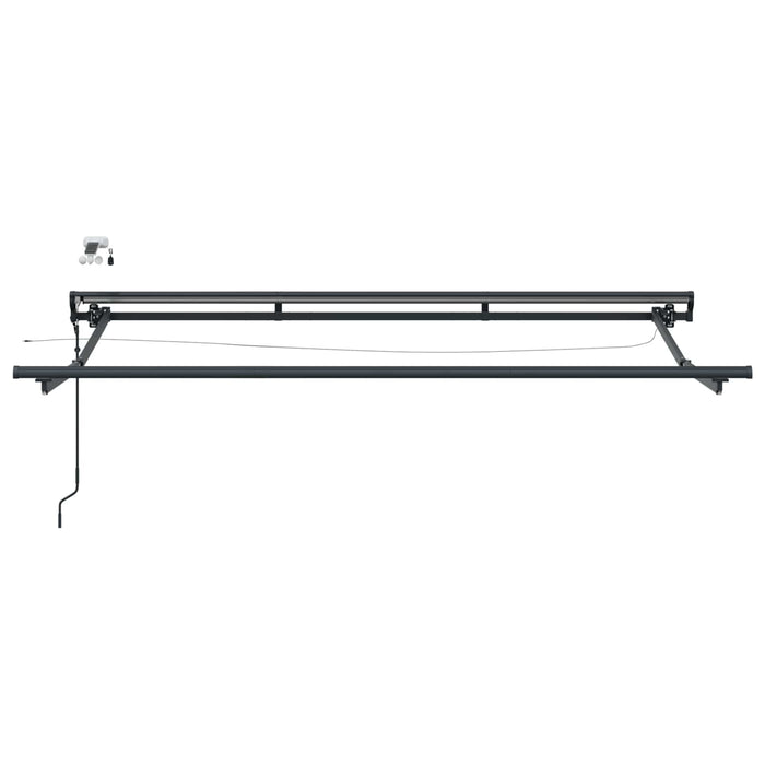Cort electric retractabil Bej și antracit 3,5 x 2 m - WALTI WALTI