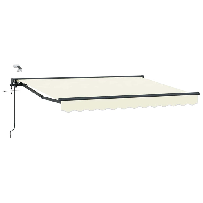 Cort electric retractabil Crem și Antracit 3 x 2,5 m - WALTI WALTI