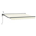 Cort electric retractabil Crem și Antracit 3 x 2,5 m - WALTI WALTI