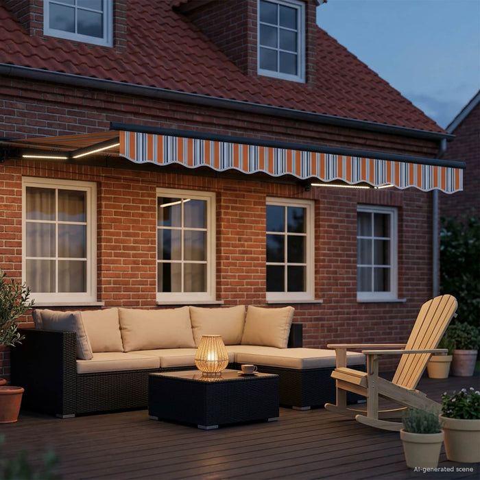 Cort electric retractabil 3 x 2,5 m Poliester cu acoperire PU - WALTI WALTI
