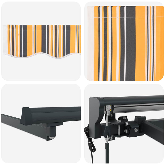 Cort electric retractabil Galben, Gri, Antracit 3 x 2,5 m - WALTI WALTI