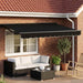 Cort electric retractabil Negru și antracit 3 x 2,5 m - WALTI WALTI