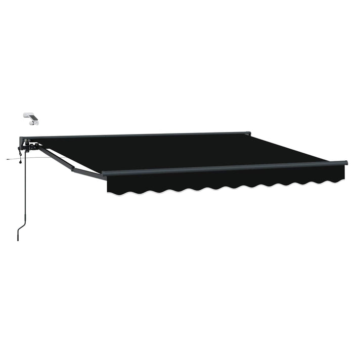Cort electric retractabil Negru și antracit 3 x 2,5 m - WALTI WALTI